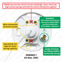 ElekTek Premium Chrome Bathroom Light Pull Switch Kit and Chain Bundle