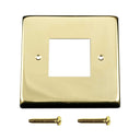 ElekTek Light Switch Conversion Metal Modern Cover Plate No Wiring Double