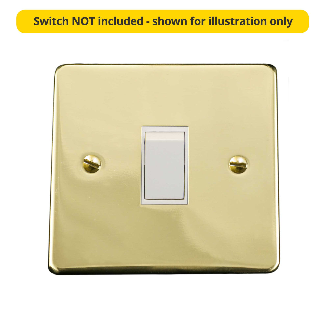 ElekTek Light Switch Conversion Metal Modern Cover Plate No Wiring Single Antique White