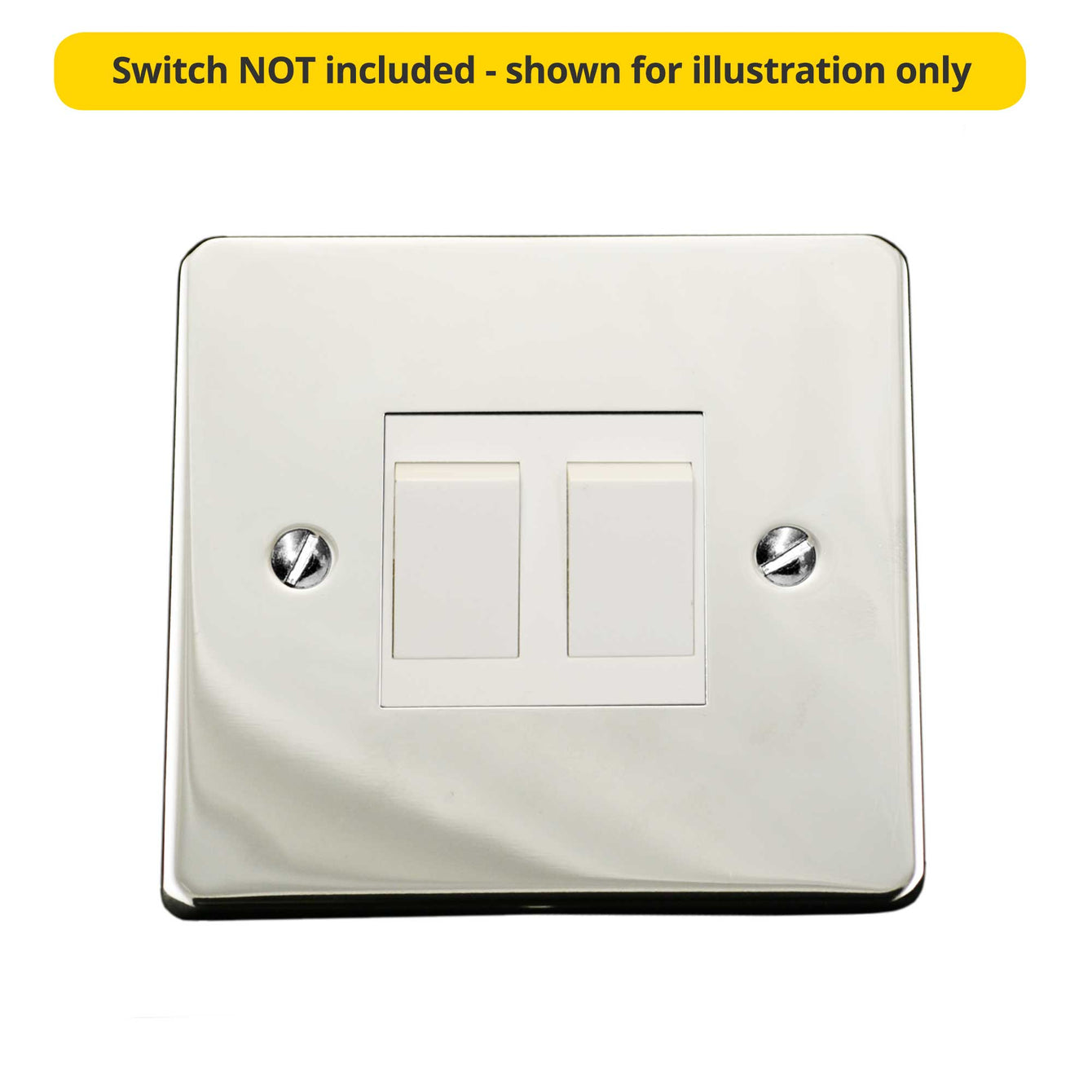 ElekTek Light Switch Conversion Metal Modern Cover Plate No Wiring Double Fusion Bronze