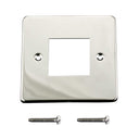 ElekTek Light Switch Conversion Metal Modern Cover Plate No Wiring Double