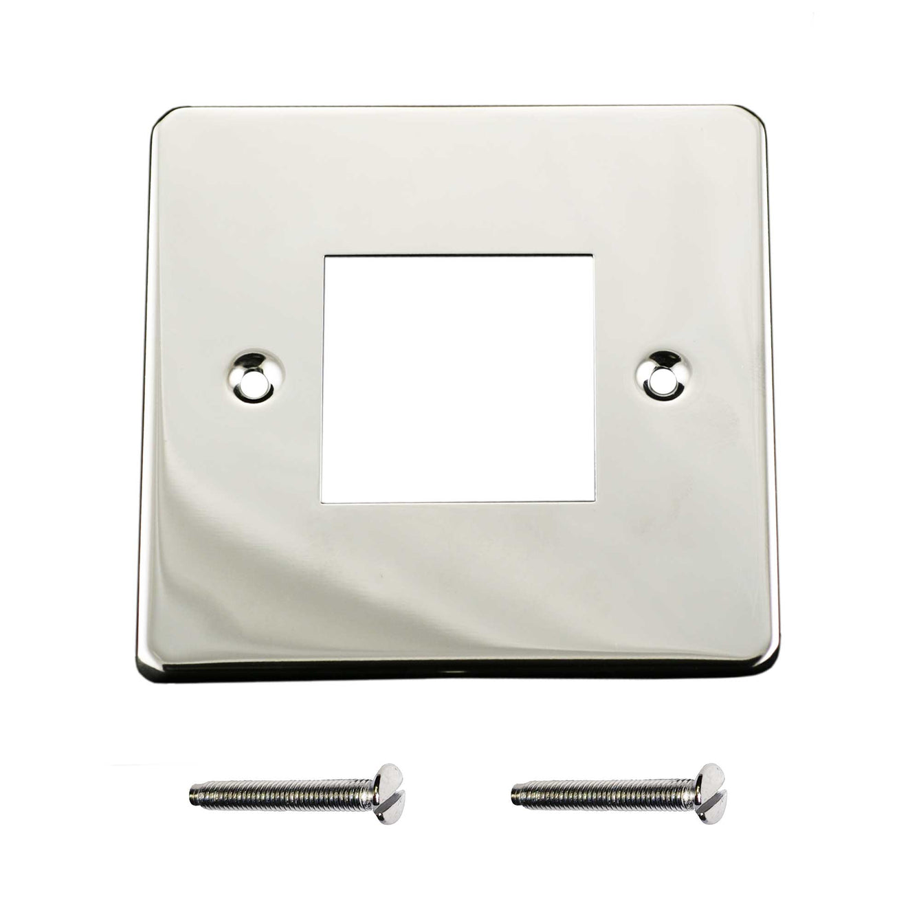 ElekTek Light Switch Conversion Metal Modern Cover Plate No Wiring Double Brass