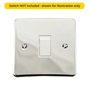ElekTek Light Switch Conversion Metal Modern Cover Plate No Wiring Single