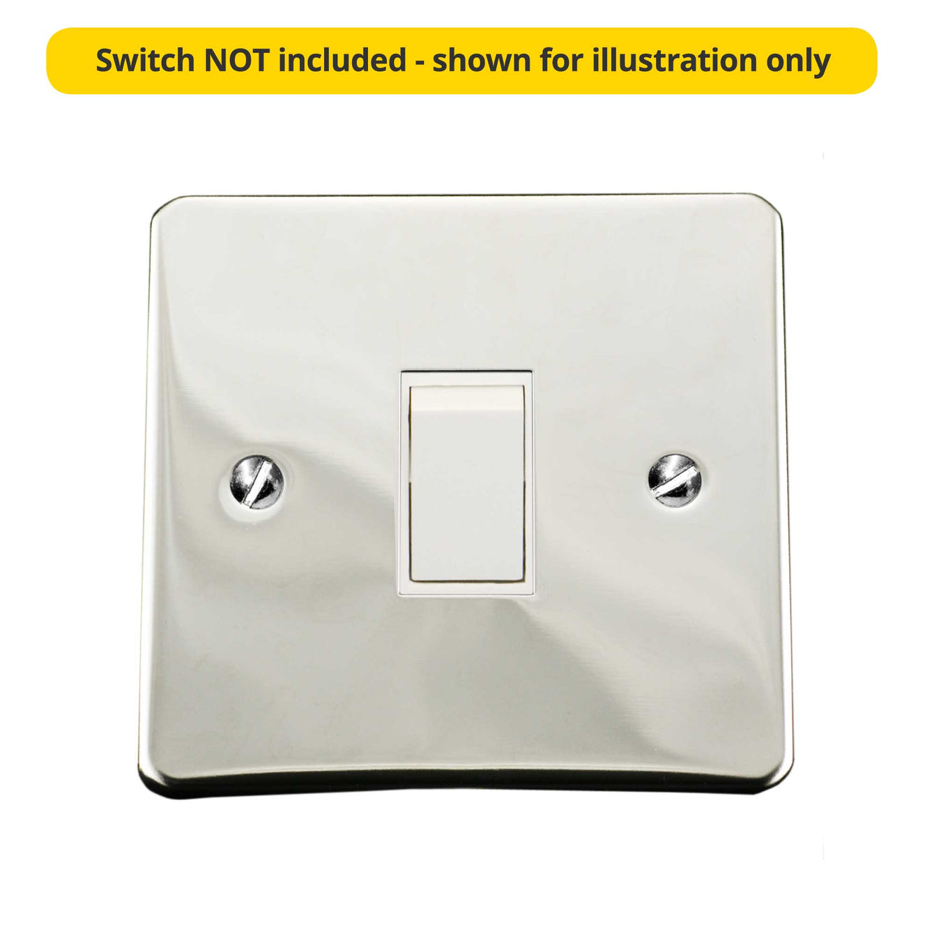 ElekTek Light Switch Conversion Metal Modern Cover Plate No Wiring Single Fusion Bronze