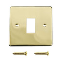 ElekTek Light Switch Conversion Metal Modern Cover Plate No Wiring Single