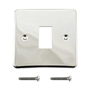 ElekTek Light Switch Conversion Metal Modern Cover Plate No Wiring Single