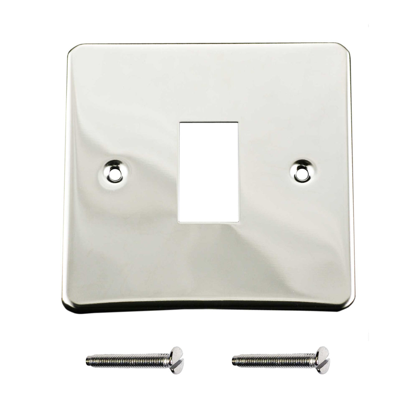 ElekTek Light Switch Conversion Metal Modern Cover Plate No Wiring Single Brass