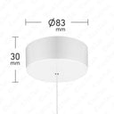 ElekTek Light Pull Cord Switch Ideal for Bathroom Ceiling with Metal Plated Cover (Matt Black - Thermoplastic)