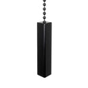 ElekTek Light Pull Cord Chain Black Square Bar
