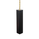 ElekTek Light Pull Cord Chain Black Square Bar