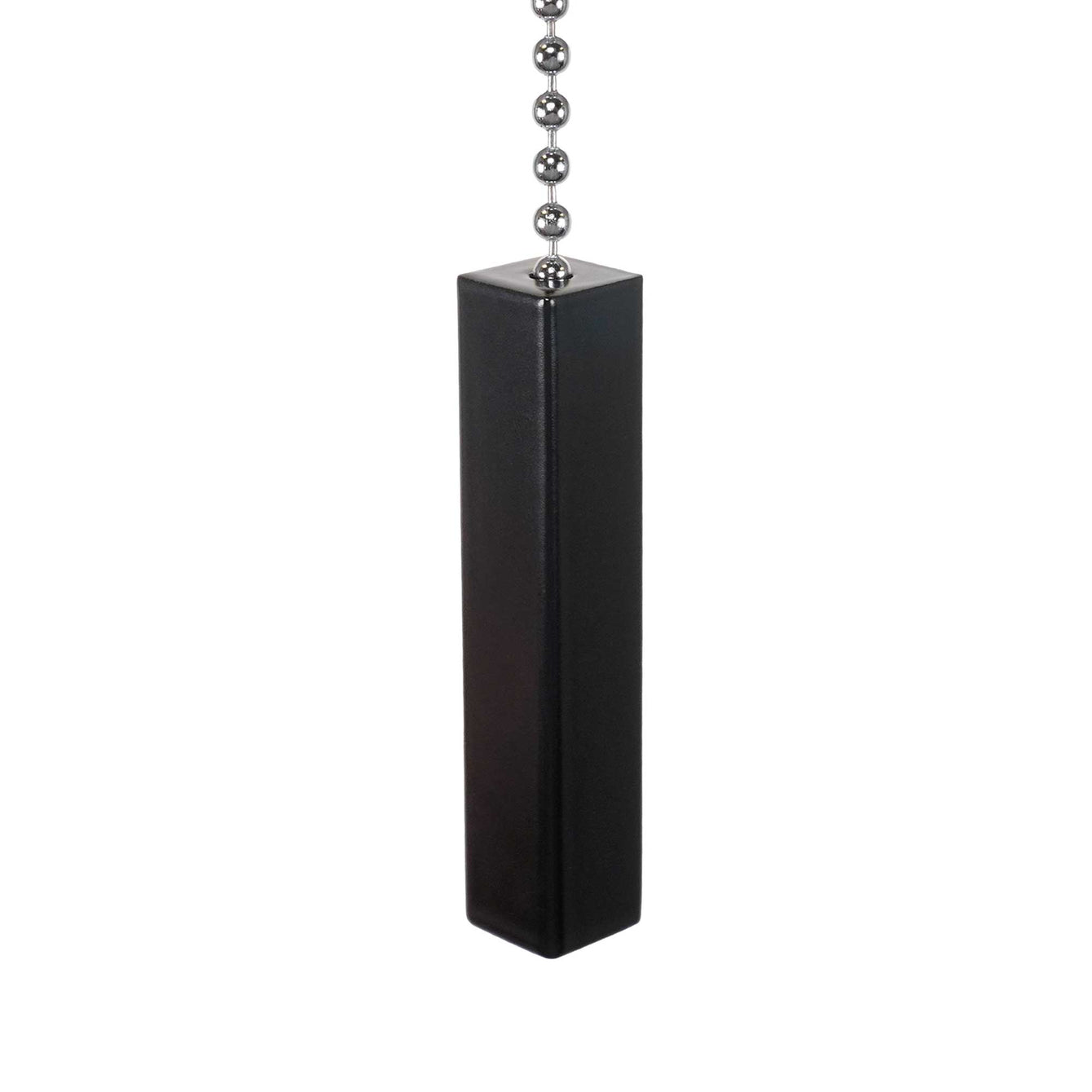 ElekTek Light Pull Cord Chain Black Square Bar Black/Brass