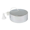 ElekTek Light Pull Cord Switch Ideal for Bathroom Ceiling with Metal Plated Cover (Matt Black - Thermoplastic)