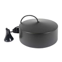 ElekTek Light Pull Cord Switch Ideal for Bathroom Ceiling with Metal Plated Cover (Matt Black - Thermoplastic)