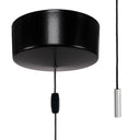 ElekTek Bathroom Ceiling Light Pull Cord Switch with Chrome Mini Cylinder Fob Handle
