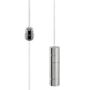 ElekTek Light Pull Cord Chain Handle Chrome Cylinder With 80cm Matching Ball Chain or Cord
