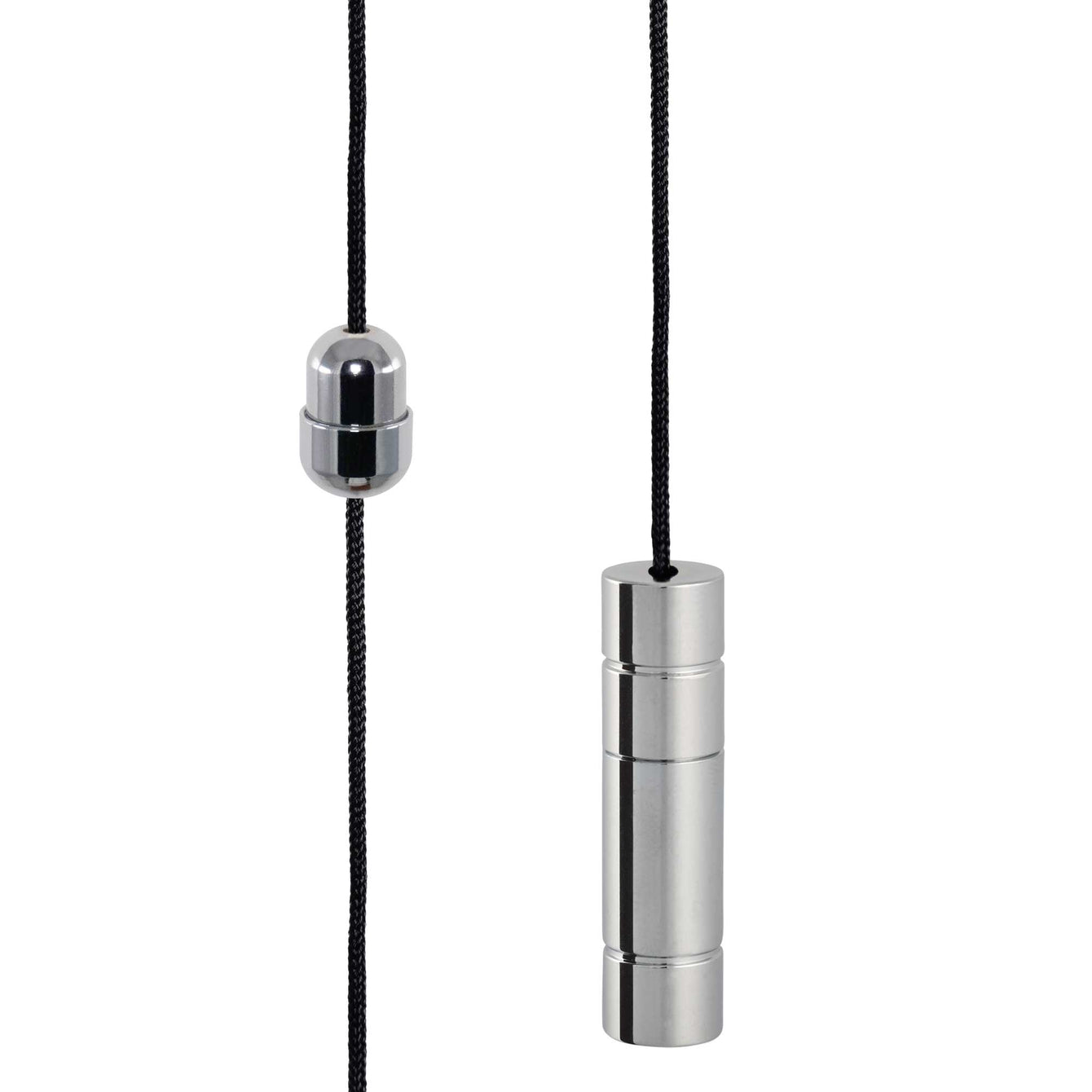ElekTek Light Pull Cord Chain Handle Chrome Cylinder With 80cm Matching Ball Chain or Cord