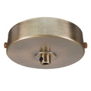 ElekTek Flat Top Ceiling Pendant Rose 100mm Diameter with Strap Bracket and Cord Grip Metallic Finishes Powder Coated Colours
