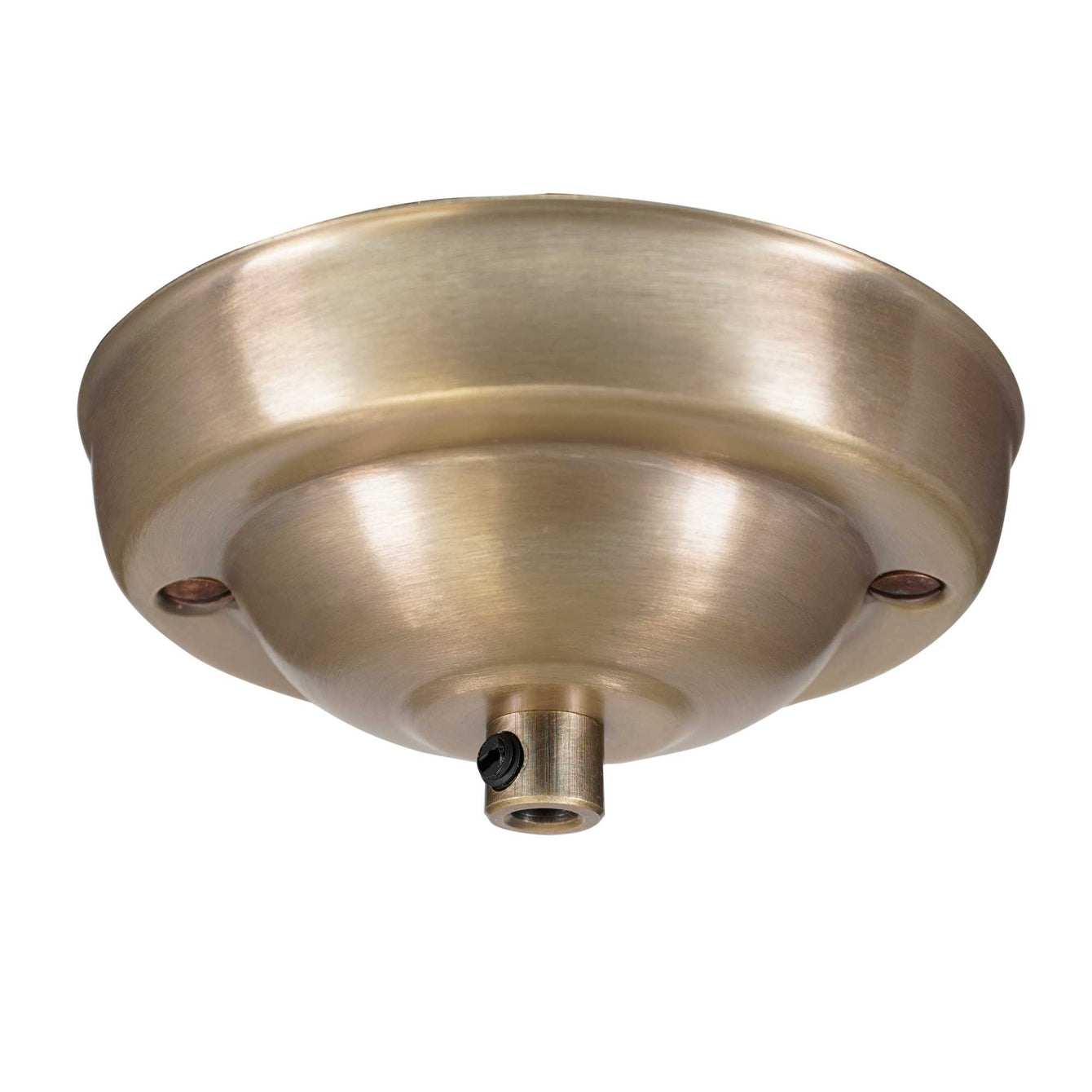 ElekTek 108mm Diameter Ceiling Rose with Cord Grip Metallic Finishes Powder Coated Colours For Light Fittings and Chandeliers Dawn Blue