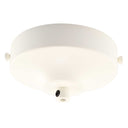 ElekTek 100mm Diameter Convex Ceiling Rose with Strap Bracket and Cord Grip Metallic Finishes Powder Coated Colours