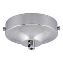 ElekTek 100mm Diameter Convex Ceiling Rose with Strap Bracket and Cord Grip Metallic Finishes Powder Coated Colours