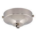 ElekTek 100mm Diameter Convex Ceiling Rose with Strap Bracket and Cord Grip Metallic Finishes Powder Coated Colours