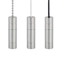 ElekTek Light Pull Cord Chain Handle Chrome Cylinder With 80cm Matching Ball Chain or Cord