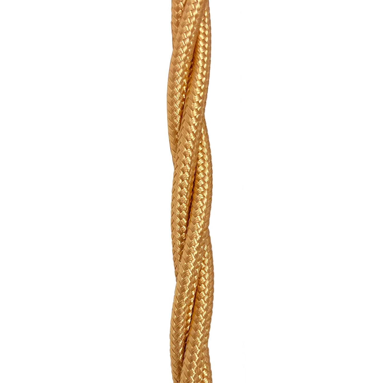 ElekTek Twisted Braided Fabric Lighting Cable Flex for Pendant or Table Lamp Per Linear Metre Colours Brown (Antique Brass/Fusion Bronze)