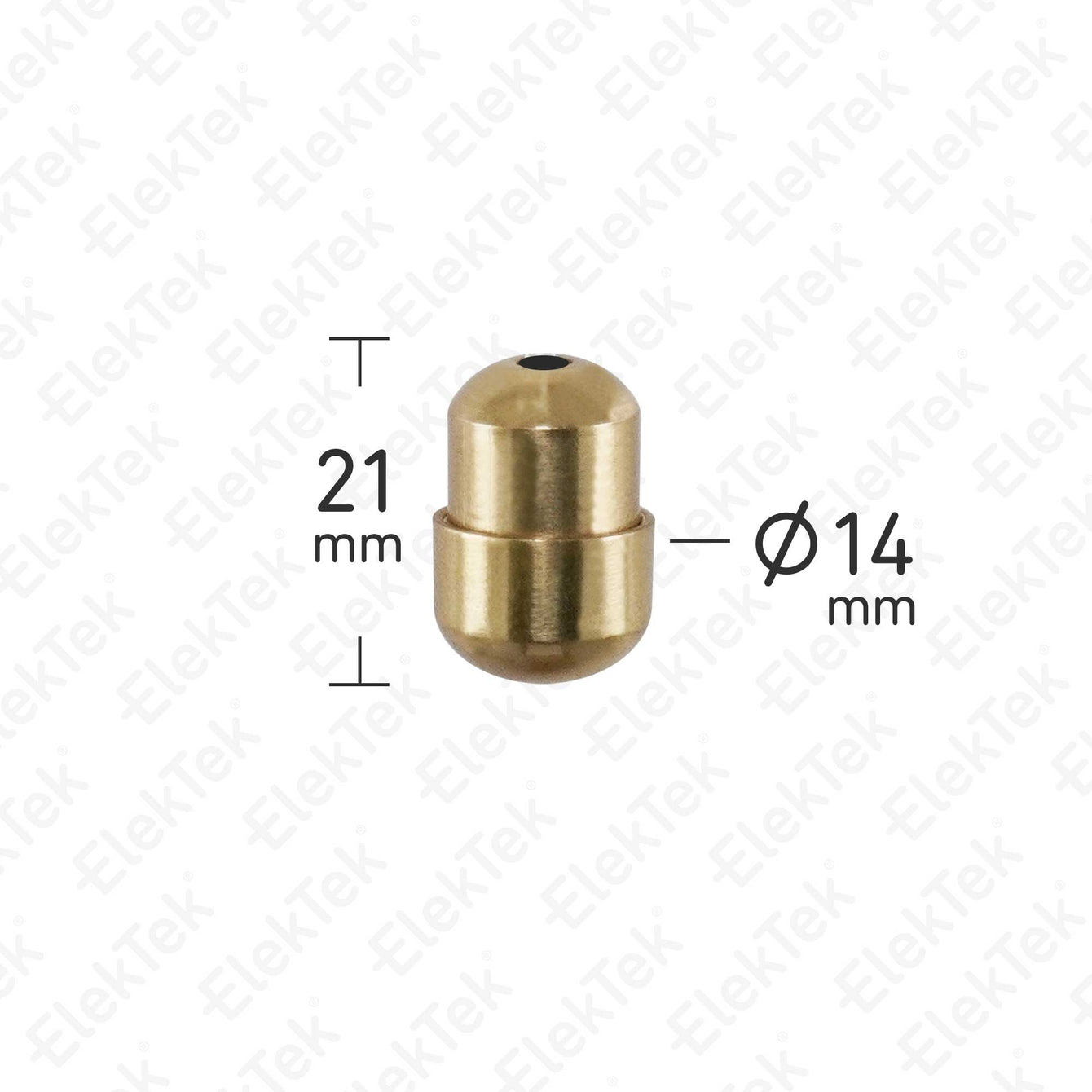 ElekTek Premium Metal Plated Brass Effect Bathroom Light Pull Cord Switch Kit with Pull Chain Handle Black Cylinder / Brass