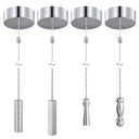 ElekTek Premium Chrome Bathroom Light Pull Switch Kit and Chain Extended Bundle