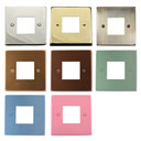 ElekTek Light Switch Conversion Metal Modern Cover Plate No Wiring Double