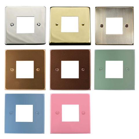 ElekTek Light Switch Conversion Metal Modern Cover Plate No Wiring Double