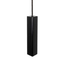 ElekTek Light Pull Cord Chain Black Square Bar