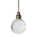 ElekTek Light Pull Chain Acrylic Crystal Ball With 80cm Matching Chain