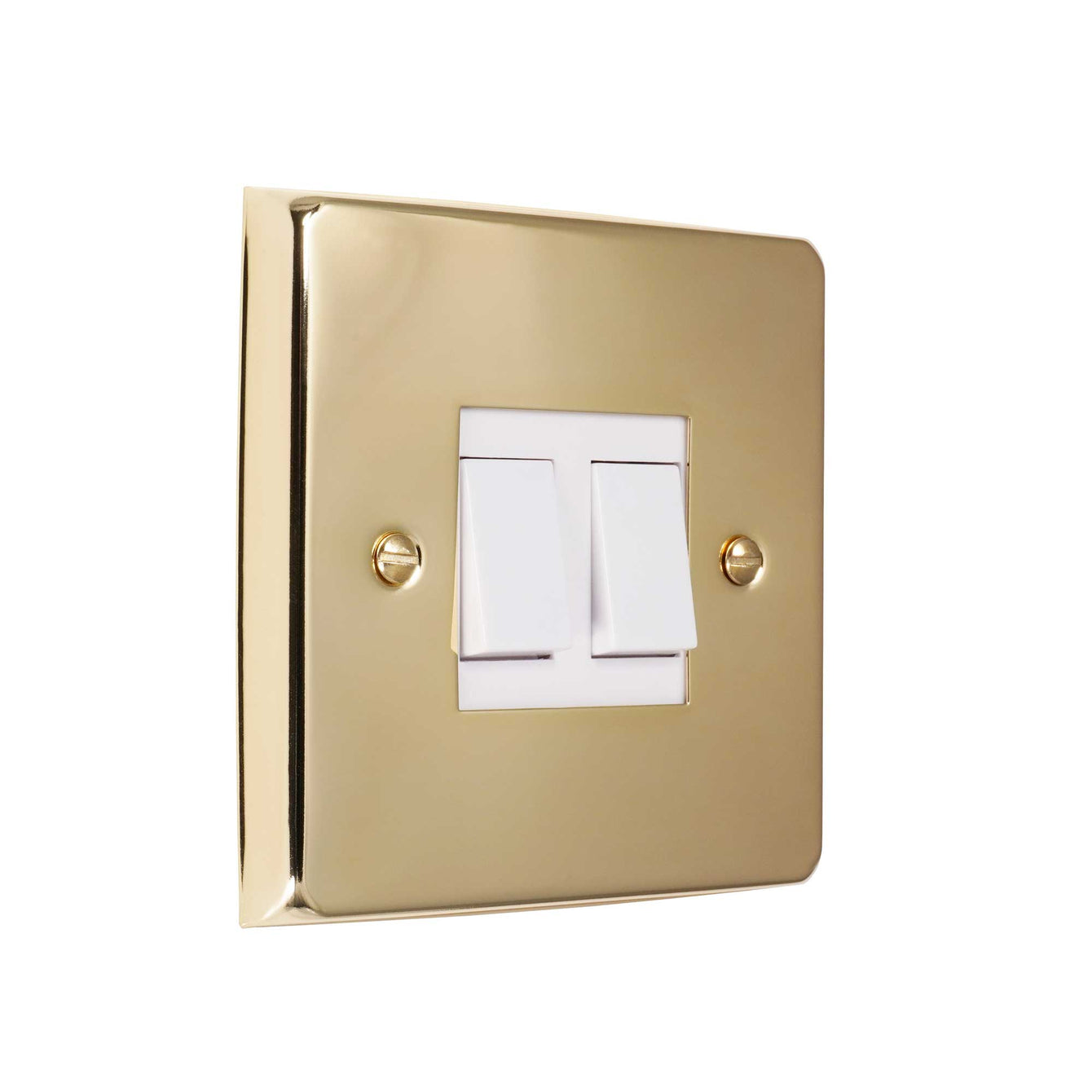 ElekTek Light Switch Conversion Metal Modern Cover Plate No Wiring Double Jet Black