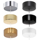 ElekTek Light Pull Cord Switch Ideal for Bathroom Ceiling with Metal Plated Cover (Matt Black - Thermoplastic)