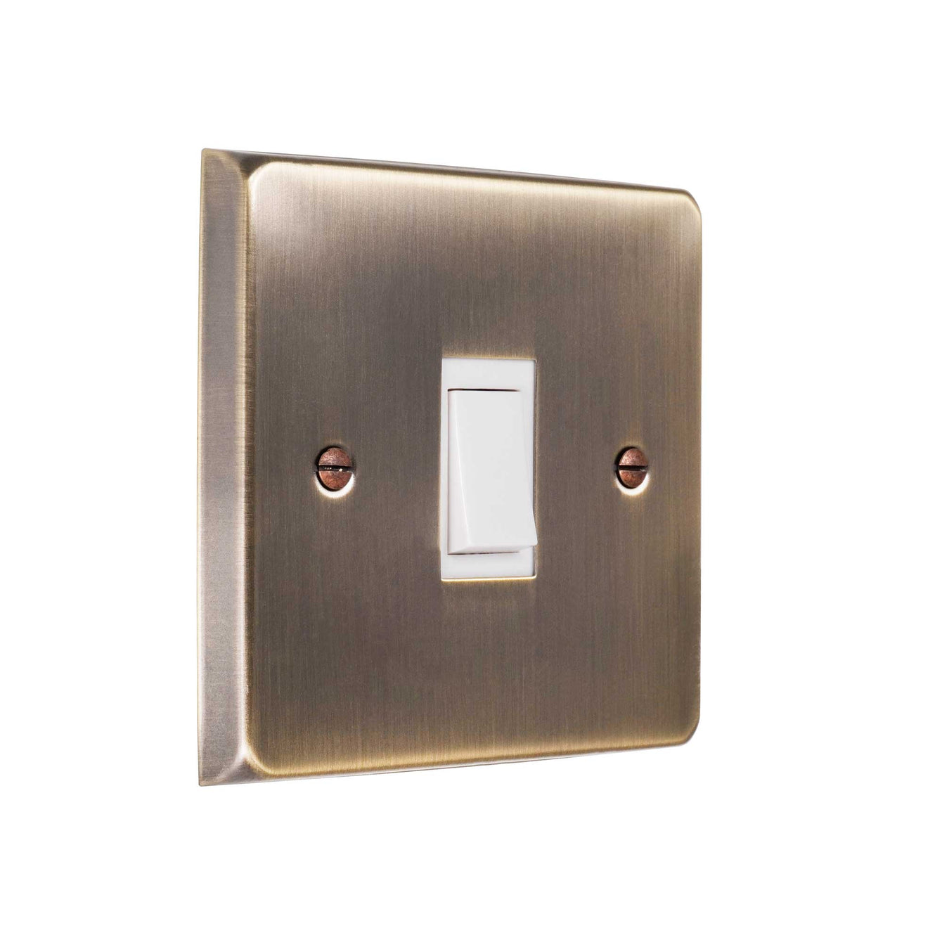 ElekTek Light Switch Conversion Metal Modern Cover Plate No Wiring Single