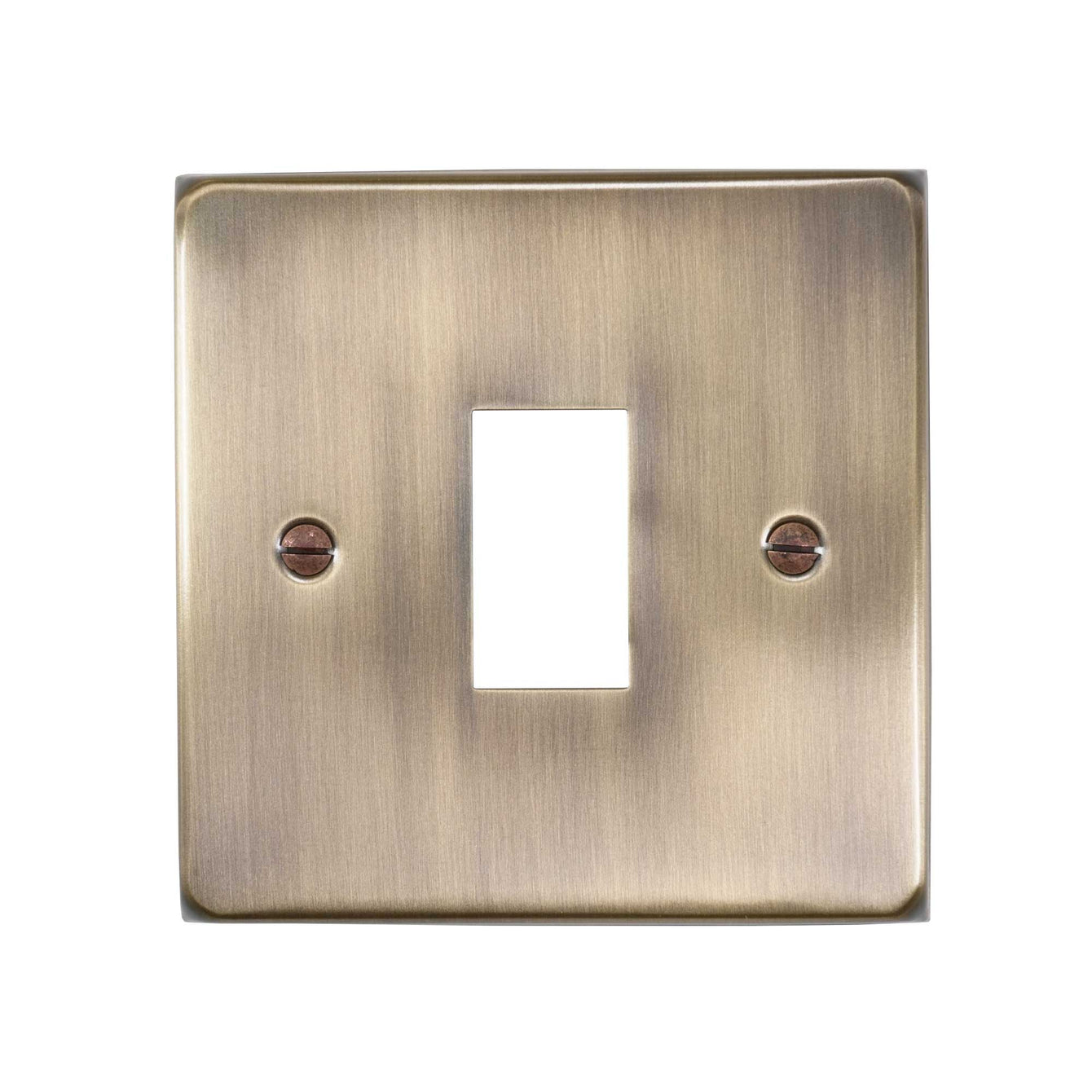 ElekTek Light Switch Conversion Metal Modern Cover Plate No Wiring Single