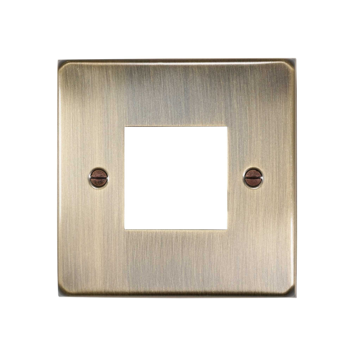 ElekTek Light Switch Conversion Metal Modern Cover Plate No Wiring Double