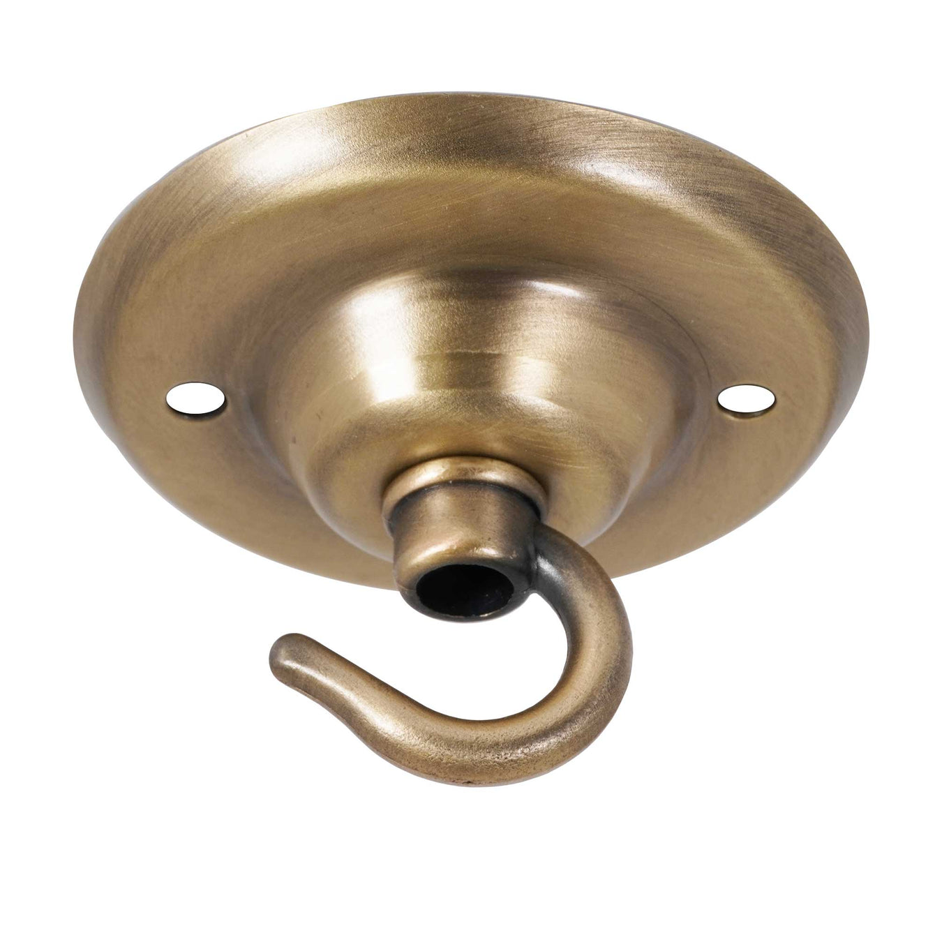ElekTek 75mm Diameter Ceiling Plate with Hook Metallic Finishes Powder Coated Colours Willow Green