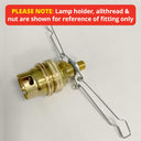 ElekTek Lamp Shade Spring Retainer Clip for Lighting Glass Lamp Shades 80mm 100mm 120mm 150mm 3 Pack
