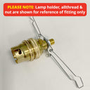 ElekTek Lamp Shade Spring Retainer Clip for Lighting Glass Lamp Shades 85mm 100mm 120mm 150mm 3 Pack