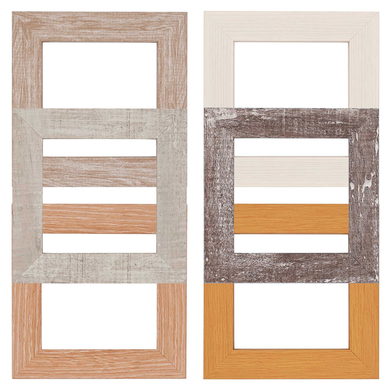 ElekTek Decorative Switch Surround Frame Cover Finger Plate Modena Light Wood Effects Natural Driftwood