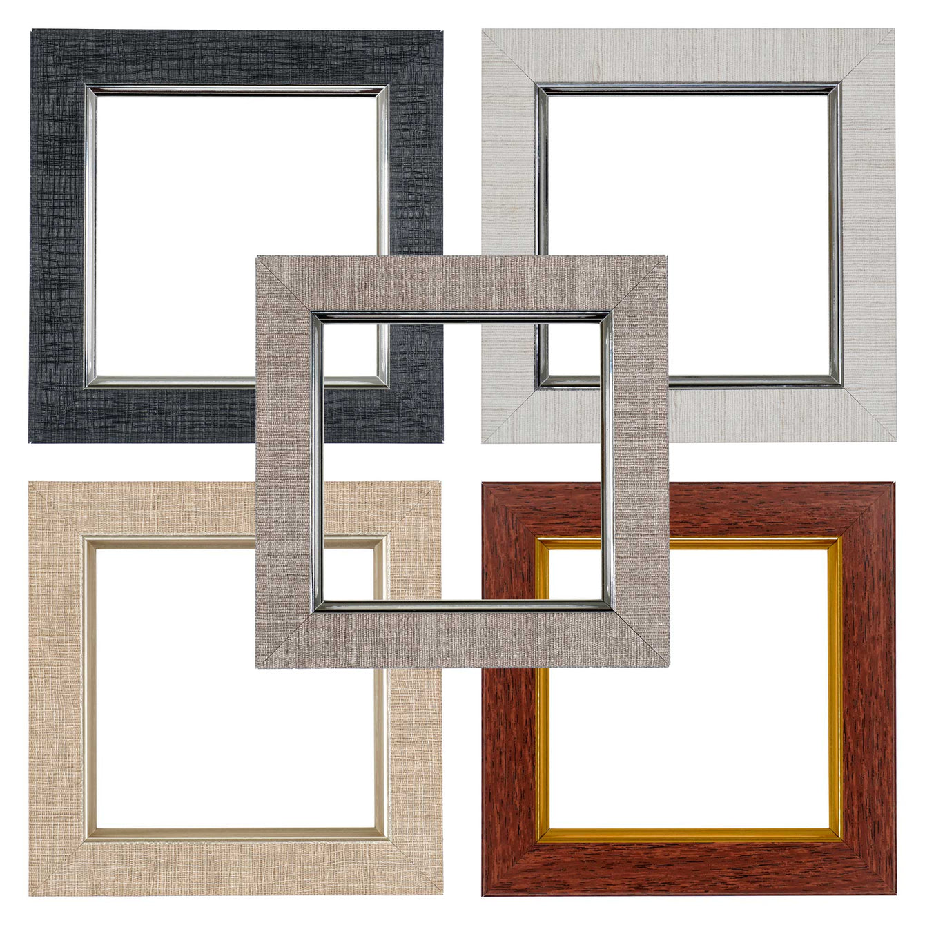 ElekTek Decorative Switch Surround Frame Cover Finger Plate Classic Edged Dark Grey Linen/Silver