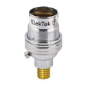 ElekTek Lamp Holder Half Inch Bayonet Cap B22 Unswitched With Shade Ring Wood Mount