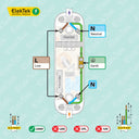 ElekTek In Line Rotary Dimmer Switch Rated 20-160w 240v AC 3 Core Suitable For Incandescent Lamps and Bulbs Colours