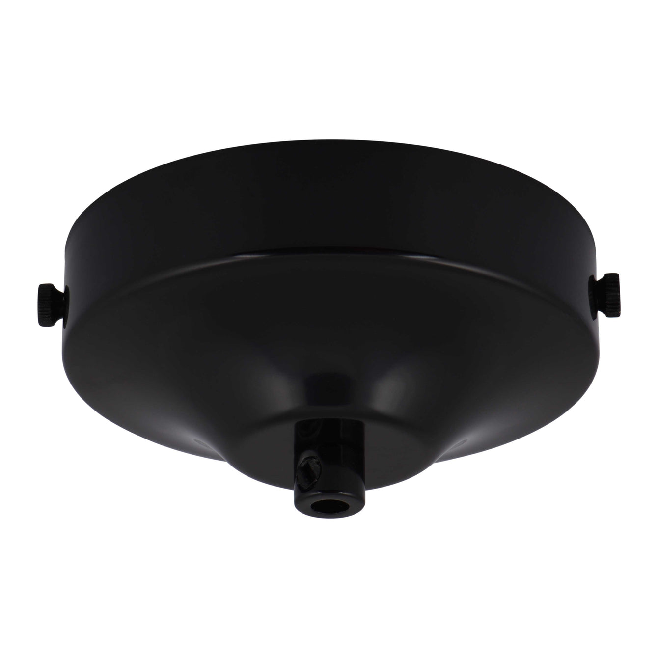 ElekTek 100mm Diameter Convex Ceiling Rose with Strap Bracket and Cord Grip Metallic Finishes Powder Coated Colours - Buy It Better