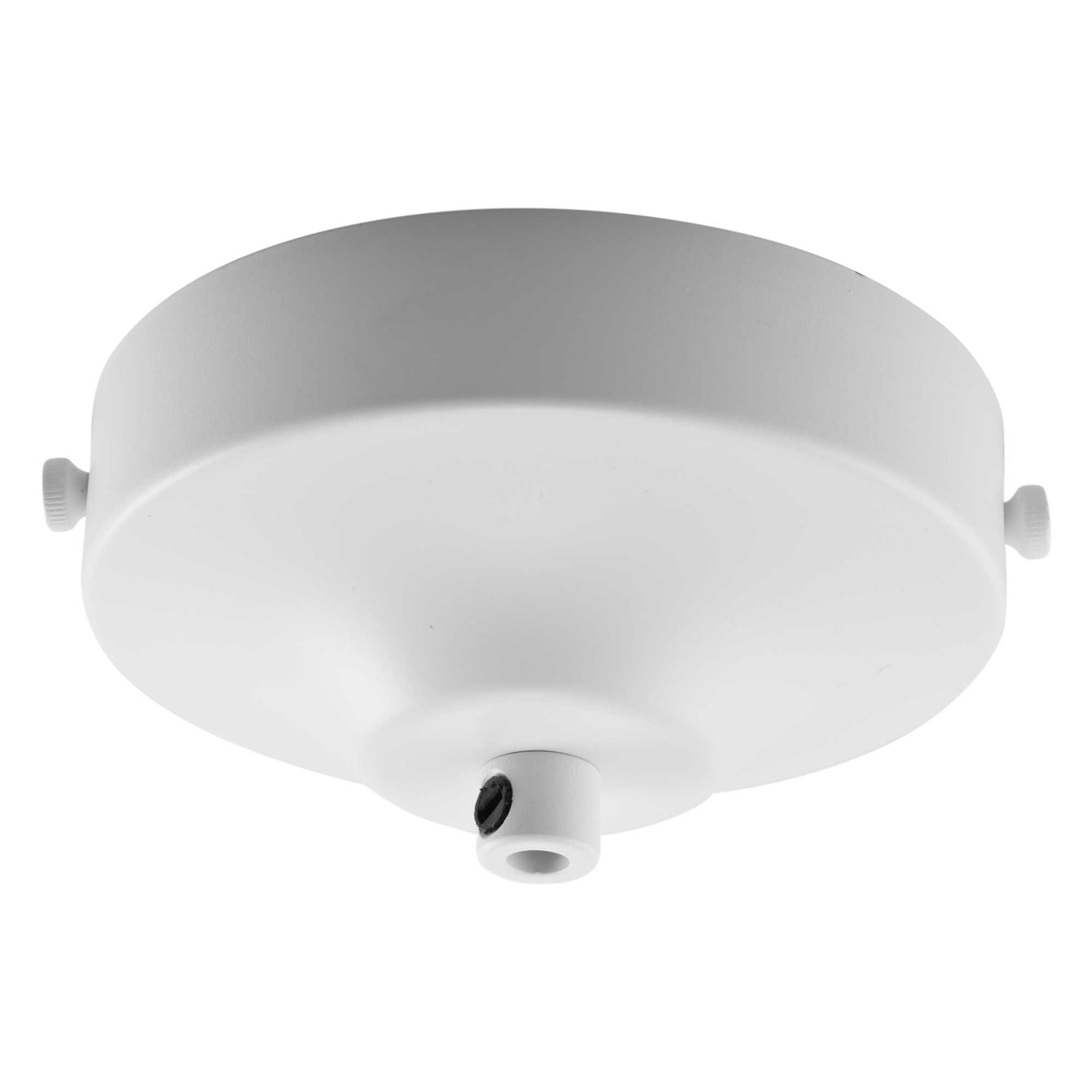 ElekTek 100mm Diameter Convex Ceiling Rose with Strap Bracket and Cord Grip Metallic Finishes Powder Coated Colours - Buy It Better