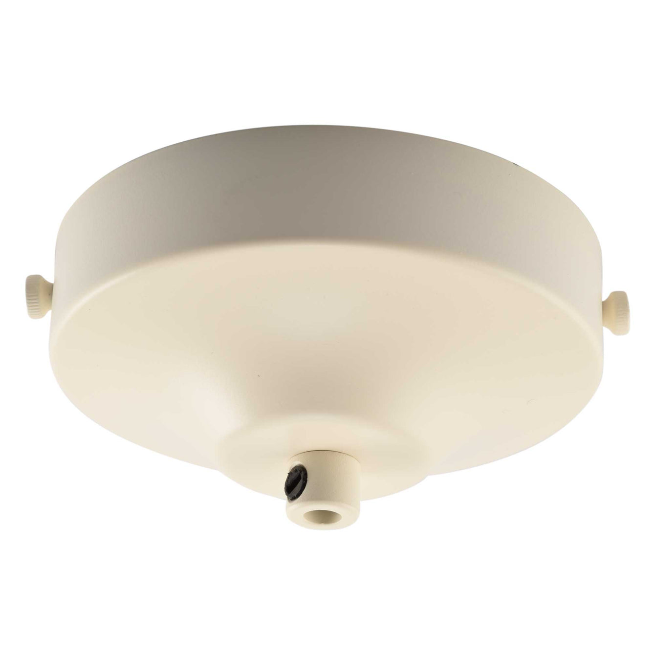 ElekTek 100mm Diameter Convex Ceiling Rose with Strap Bracket and Cord Grip Metallic Finishes Powder Coated Colours - Buy It Better