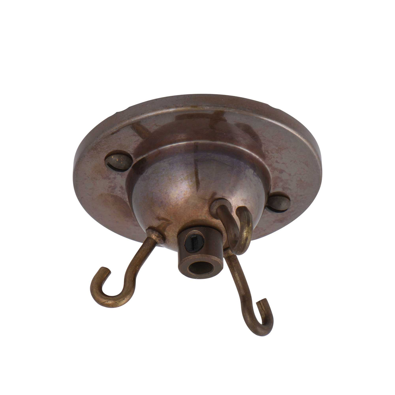 ElekTek 3 Hook Ceiling Rose With Matching Screws and Cord Grip Colours - Buy It Better Chrome