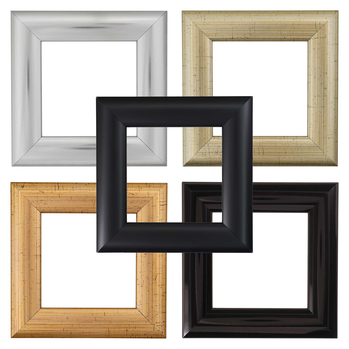 ElekTek Decorative Switch Surround Frame Cover Finger Plate Milano Bright Silver